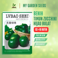BENIH TIMUN ZUCCHINI HIJAU BULAT KEMASAN IMPORT ± 10 BUTIR