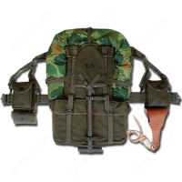 WWII WW2 KOREAN M1945 EQUIPMENT COMBINATION M1911 M1 POUCH WITH BELT COMBINATION WITH CAMOUFLAGE TENT AND SPADE