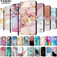 For Samsung M54 5G Case Wallet Cool Marble Leather Cover for Galaxy A34 A14 A54 5G Book Flip Phone Bags GalaxyA34 M 54 A 54 Capa