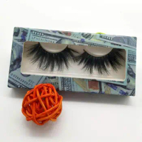 25mm mink eyelashes volume siberian mink hair wispy natural long fluffy 5d 6d 25mm mink lashes with us dollar paper package
