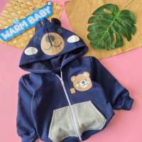 WarmBaby-jaket bayi karakter SAKU BERUANG untuk usia 0-12 bulan max bb 11kg