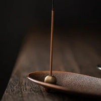 Japanese Incense Sticks Holder Burner Alloy Censer Vintage Decor Furnace Ash Tray Bracket