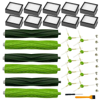 Kit aksesori gantian untuk pembersih vakum Roomba, Serasi dengan J7, J7 + / Plus, E5, E6, E7, I7, I7