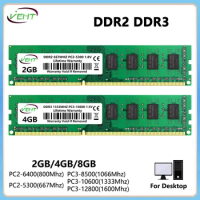 DDR2 DDR3 2GB 4GB 8GB Desktop Memory Ram PC2 667 800Mhz 1.8V PC3 1066 1333 1600Mhz 8500 10600 12800 1.5V 240Pin DIMM Memoria Ram