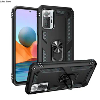 for Xiaomi Redmi Note 10 Pro Case Cover Armor Rugged Military Shockproof Magnet Car Holder Ring Case Fundas Redmi Note 10Pro