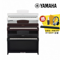 【Yamaha 山葉音樂】CLP-735 數位電鋼琴 88鍵 R/BK/WH 多色款(贈琴椅 精選耳機 保養組 原廠保固一年)