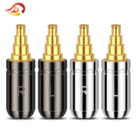 QYFANG Aluminum Alloy Plug Audio Jack Earphone Stereo Pin Wire Connector Metal Adapter For ie40 IE40PRO Series HiFi Headphone
