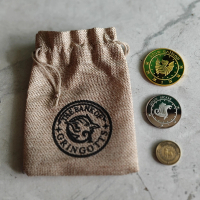 Koin Koleksi Kolektor Langka Souvenir Properti HARRY POTTER Gringotts Bank Coin Set with Pouch