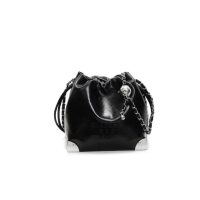 Mini Bucket Bag Tas Serut MIAOSHE Bag Fashion Tas Selempang Wanita Tas Serut Wanita Kulit PU Glossy 
