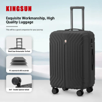 Travel Luggage Bag 18/20/24/28 Inch Size ABS+PC Plain Suitcase Hardcase Business Trolley Bag beg bag
