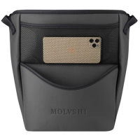 Car Armrest Console Storage Bag PU Leather Chair Back Storage Box Seat Clearance Fence Net Bag Car Bear Child Protective Wall