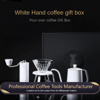 Coffee Gift Set Full Set Pour-over Coffee Gift Box Household Dripping Hand Wash Pot Coffee Grinder Filter Cup Barista Tools