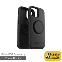 【OtterBox】iPhone 12 mini 5.4吋 Symmetry炫彩幾何泡泡騷保護殼(黑)
