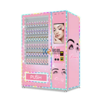 Beauty Hair Eyelash Vending Machine Mystery Box Custom Design Hair Lashes Vending Machine Touch Screen Cosmetics