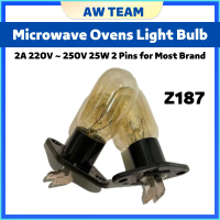 Microwave Ovens Light Bulb Lamp 2A 220V ~ 250V 25W 2 Pins for Most Brand Z187