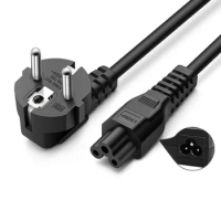 EU Power Cable Laptop 3-pin Power Adapter Cord Charger Plug Extension Cord For HP Dell Toshiba Sony ASUS Lenovo Samsung Notebook