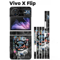 Full Cover Colorful Anti-Scratch Phone Sticker For Vivo X Flip Back Protector Matte Film For Vivo X Fold Skin Cover