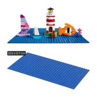 Alas Papan LEGO Baseplate Brick 16 x 32 Dots Biru