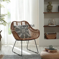 Bed &amp; Breakfast Single-Seat Sofa Chair Rattan Chair Balcony Living Room Leisure Chair Bedroom Armchair