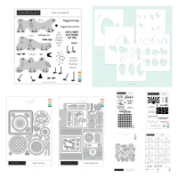 Picture Perfect Box Build-a-Bloom Metal Cutting Dies and Stamps DIY Scrapbooking Stencil Paper Cards Handmade Greeting Cards