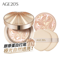 AGE20 s 極光星燦彈力爆水粉餅SPF50+/PA++++ BE-21亮白色/14g---(1殼2蕊)