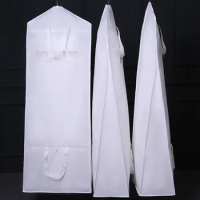 Wedding Dress Garment Bag 70" Large Garment Bag Cover For Long Puffy Ball Gown Protective Cover for Bridal Gowns Evening Dresses