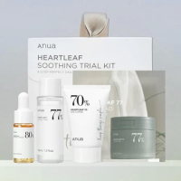 ANUA Soothing Trial Kit 4Step HEARTLEAF Clear Pad Toner Lotion Ampoule Serum Essence Vegan Travel Set Korean Skin Care