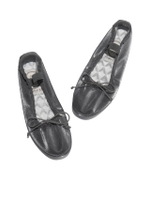 รองเท้าส้นแบนผู้หญิง Flat Wisley Quilted Scrunch เงิน