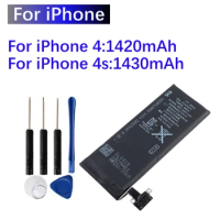 High Capacity For Replacement Battery For iPhone 4 4S iPhone 4 iPhone 4s Replacement Battery + Free Tools