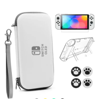 DATA FROG Carrying Case Compatible-Nintendo Switch OLED Storage Protective Hard Cover Crystal Shell For Switch Oled Accessories