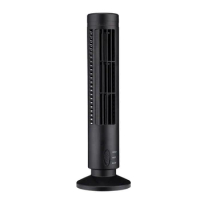 Mini Portable Tower Fan Quiet Bladeless 2 Speed Electric Fan USB Powered Tower Fan Vertical Air Conditioning Fan A6HB