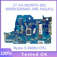 M15975-601 M15975-501 M15975-001 6050A3205001-MB-A01(A1) W/ Ryzen 5 4500U CPU Mainboard For HP 17-CA Laptop Motherboard 100%Test