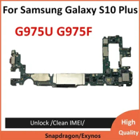 Motherboard Unlock Replacement For Samsung Galaxy S10 Plus G975U G975F G9750 512GB 128G Testing Good