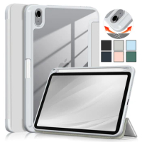 PU Leather Tablet Cover for iPad mini 6 mini6 Case with Pencil Slot Flip Stand for Apple iPad mini 6 2021 Case Auto Sleep/Wake