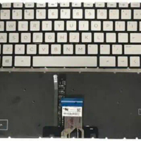 FOR HP 14-BD 14-CB 14-CC 14-CD 14-DA 14m-cd 14-CE 14-CF 14-CK 14-CM 14S-DK 14S-DP 14S-CR/CF/DF US silver Keyboard backlit