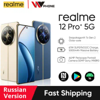 Russian Version realme 12 Pro Plus Smartphone 5G 64MP Periscope Portrait Camera Snapdragon 7s Gen 2 NFC Smartphone Android 14
