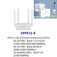 CPF912 Fast speed 4G LTE CPE Router 4G Wifi Wireless Router Wifi Sim Router 4G Lte with sim card slot