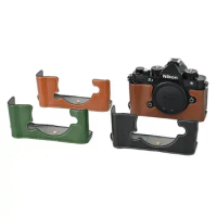 PU Leather Camera Half Body Case For Nikon Zf ZF Battery Opening Bottom Cover
