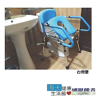 推臀椅 移動馬桶椅 無輪 可當馬桶扶手使用 自行組裝 台灣製(HT5086L)