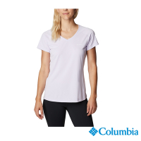 Columbia哥倫比亞 女款-UPF30涼感快排短袖上衣-紫色 UAR69140PL / S23