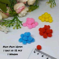 Pom Pom Mini Bola Pom Pom Ringan Hiasan Mahar Hiasan Seserahan