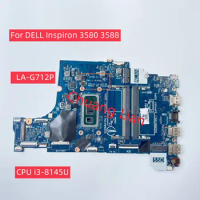 LA-G712P For DELL Inspiron 3480 3580 3481 3780 3588 Laptop Motherboard With 4205U I3 I5 I7 CPU 100% Full Tested