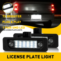 2Pcs 18LED Car License Number Plate Lights Waterproof Canbus For Ford Mustang 2010-2014 Ford Focus 2008 2009 2010 2011 6000K