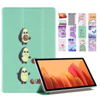 Cute Avocado Tablet Case for Samsung Galaxy Tab A7 2020 10 4 SM T500 T505 Soft TPU Back Protection Cover for Samsung Tab A7 Case