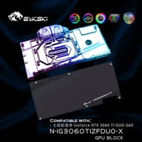 Bykski N-IG3060TIZFDUO-X VGA watercooler for Colorful Battle AX GeForce RTX 3060 Ti DUO Video Card,GPU Copper Block Backplate