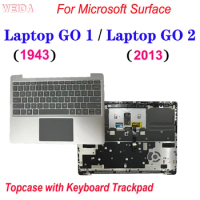 US English Keyboard For Microsoft Surface Laptop GO 1943 Surface Laptop GO 2 2013 Topcase Assembly Keyboard with Trackpad Sliver