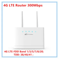 4G LTE Router 4G Wifi 300Mbps High Speed Wireless Router with SIM Card Slot 2.4G Home Network Broadband
