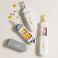 Daily Drug Organizer Portable Neat And Tidy Pill Management Travel Pill Dispenser Medicine Box Durable Sturdy Pocket Pill Box
