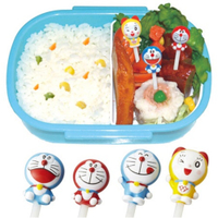 哆啦A夢造型食物叉 兒童午餐盒 餐盒裝飾 食物叉 水果叉 點心叉 壽司叉 小叮噹 叉子 現貨