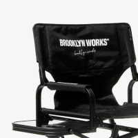 【BROOKLYN WORKS】露營椅附桌邊(結構穩定 高承重力 收納便利)